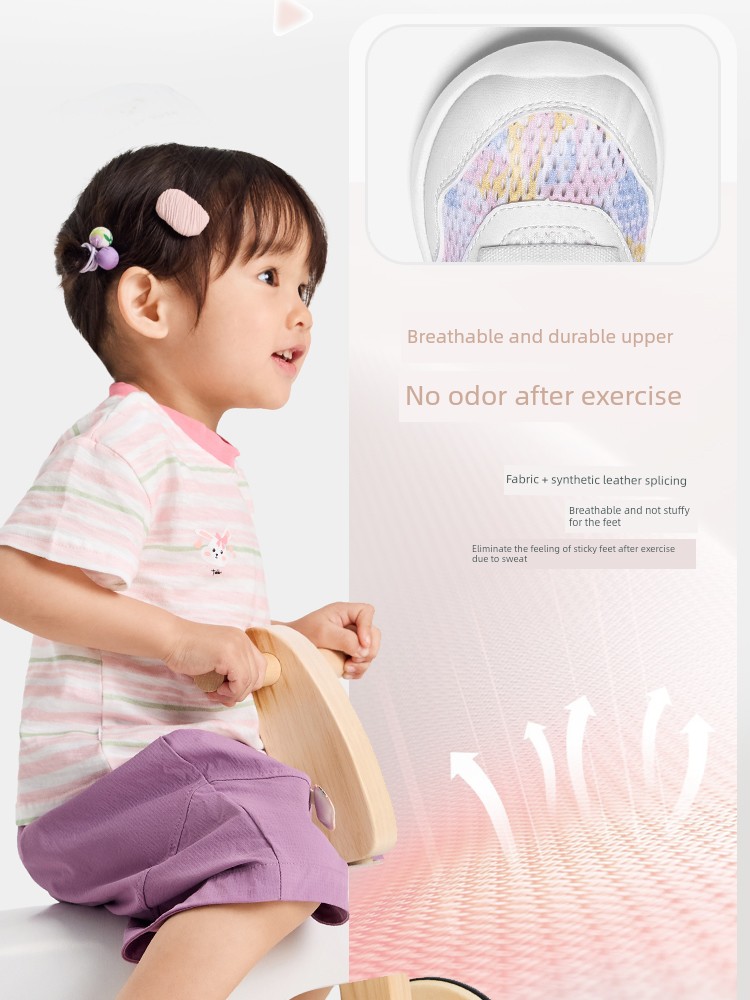 Anta Kidsren's Infant Running Shoes for Men and Women, 2026 New Spring and Summer Mesh Breathable Non-Slip Baby Toddler Shoes — 6