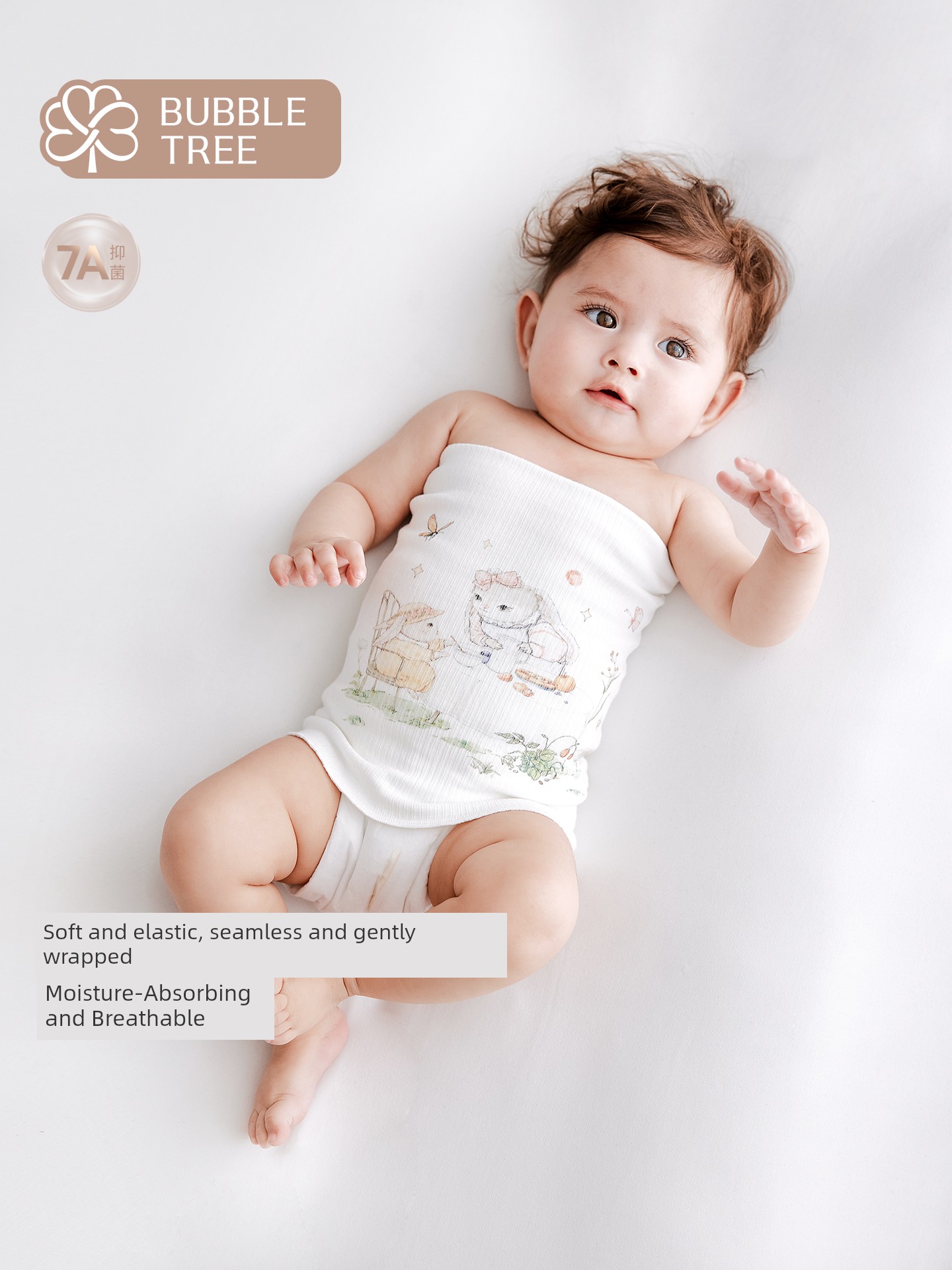 Bubbletree Infant Bellyband Newborn Prevent Catching Cold Bib Infant Umbilical Cord Care Baby Sleeping Belly Protection Newborn
