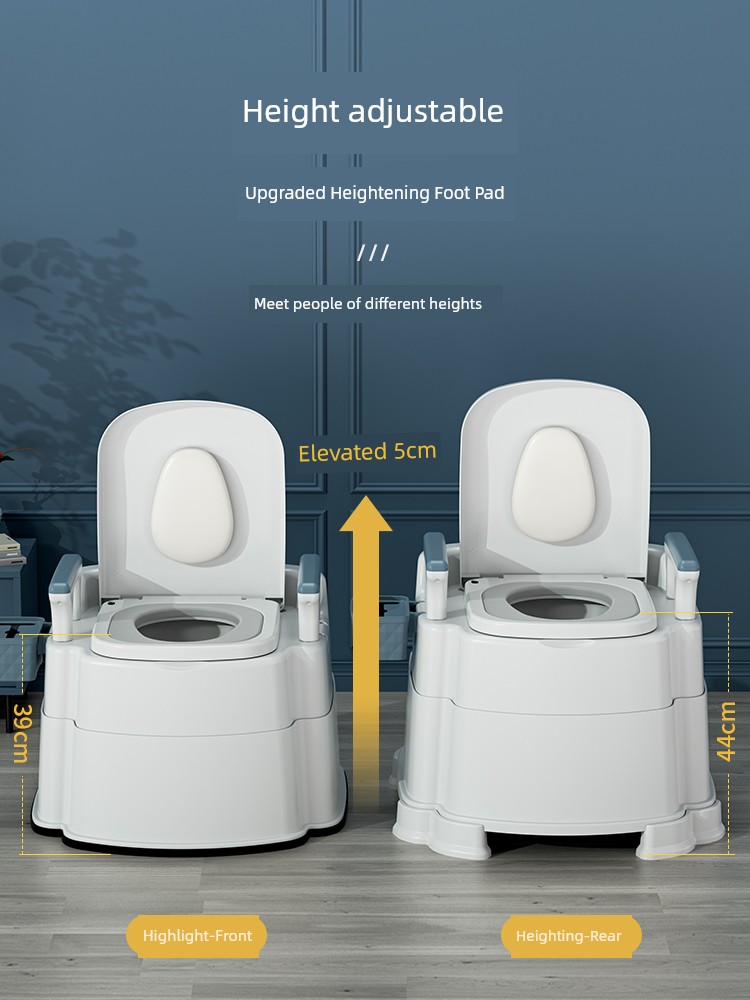 Movable For Home Elderly Deodorizing Filter Indoor Toilet — 3