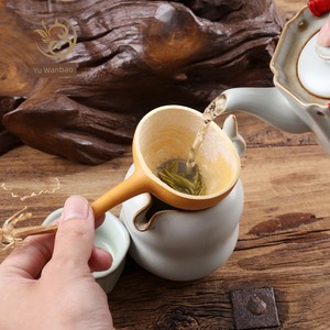 Strainer Teapot Cup Handmade Natural Gourd Scoop