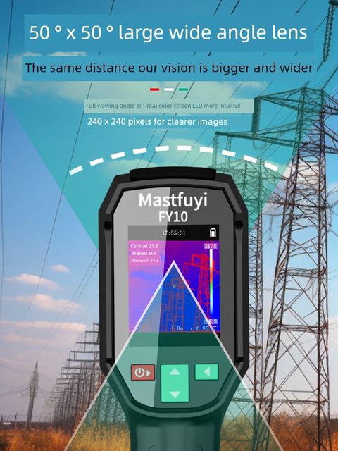 Mastfuyi Infrared Thermal Imaging Thermal Imager High Definition Industrial Water Leakage Floor Heating Maintenance Pipeline