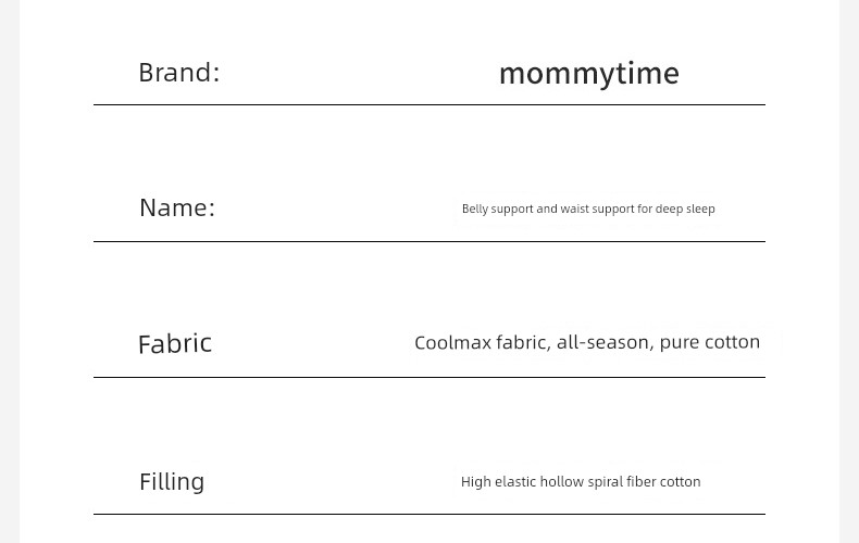 Mommytime Pregnancy Pillow Waist Support Pillow Belly Support Pregnant Women Sleeping Side Pillow Head Pillow U-Shaped Pregnant Women Supplies — 57