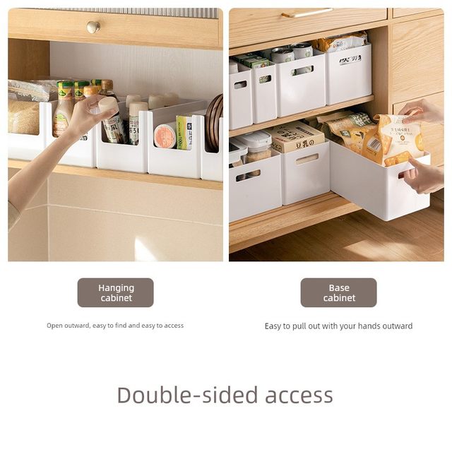 Lazy corner cabinet storage box kitchen supplies sorting box debris storage basket under sink desktop storage box set