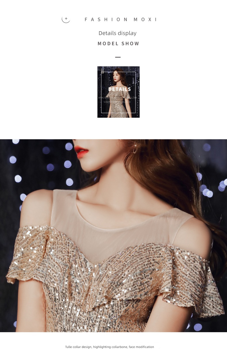 banquet heavy industry Sequins fish tail have more cash than can be accounted for Self-cultivation Evening dress
