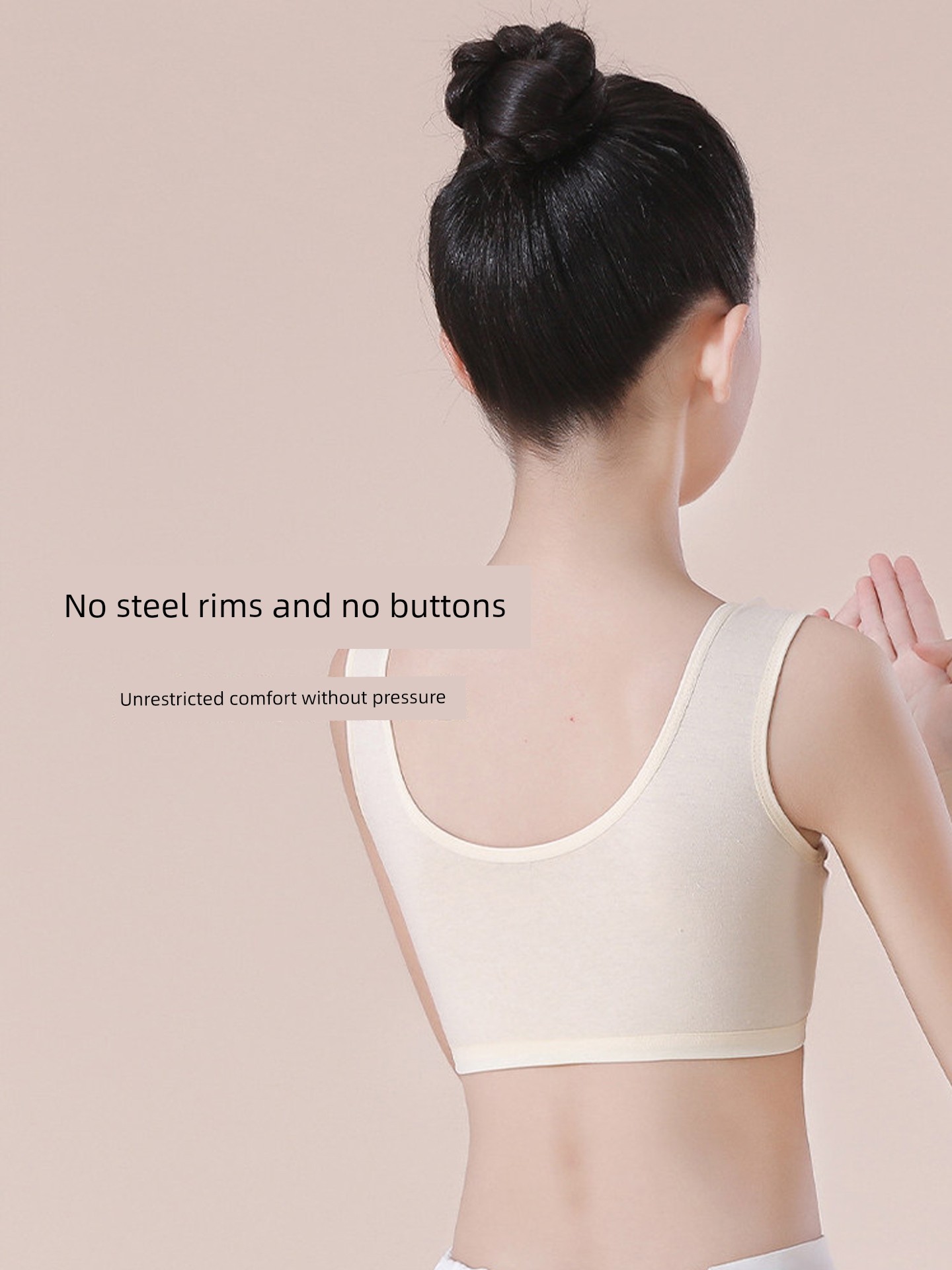 Pure Cotton Girls' Underwear for the First Stage of Development, Suitable for Elementary School Students Aged 7-12, Cotton Vest for Older Children and — 4