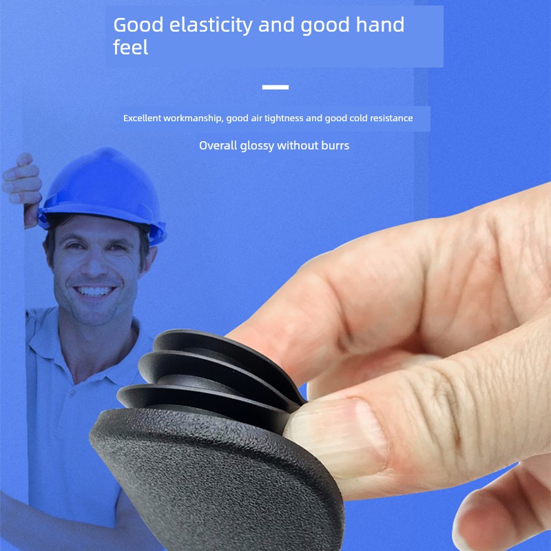 Soft Rubber Environmentally Friendly and Flame Retardant Stainless Steel Pipe Plug Protective Rod Plug round Wall Thickness Pipe Plug Abrasion Resistant Rubber Plug
