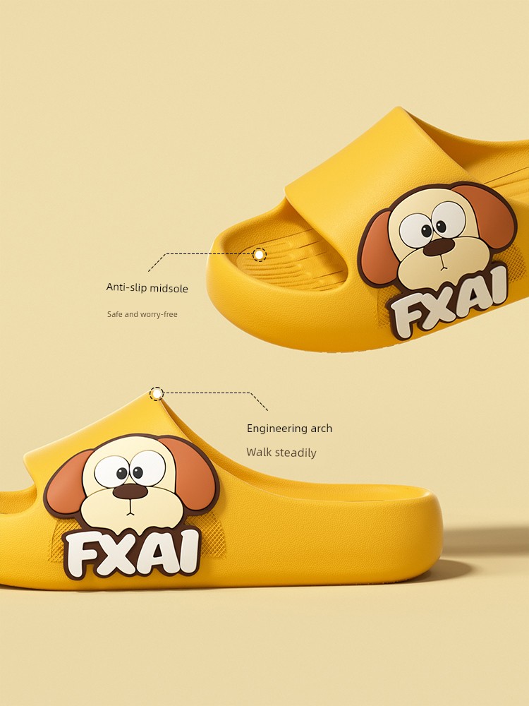 Summer Household Bathroom Bath Outwear Kids Slippers — 2