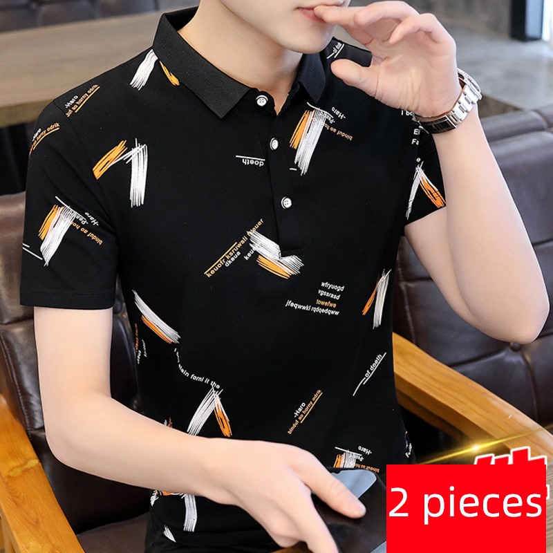 man Short sleeve Put on your clothes Body Collar Polo shirt