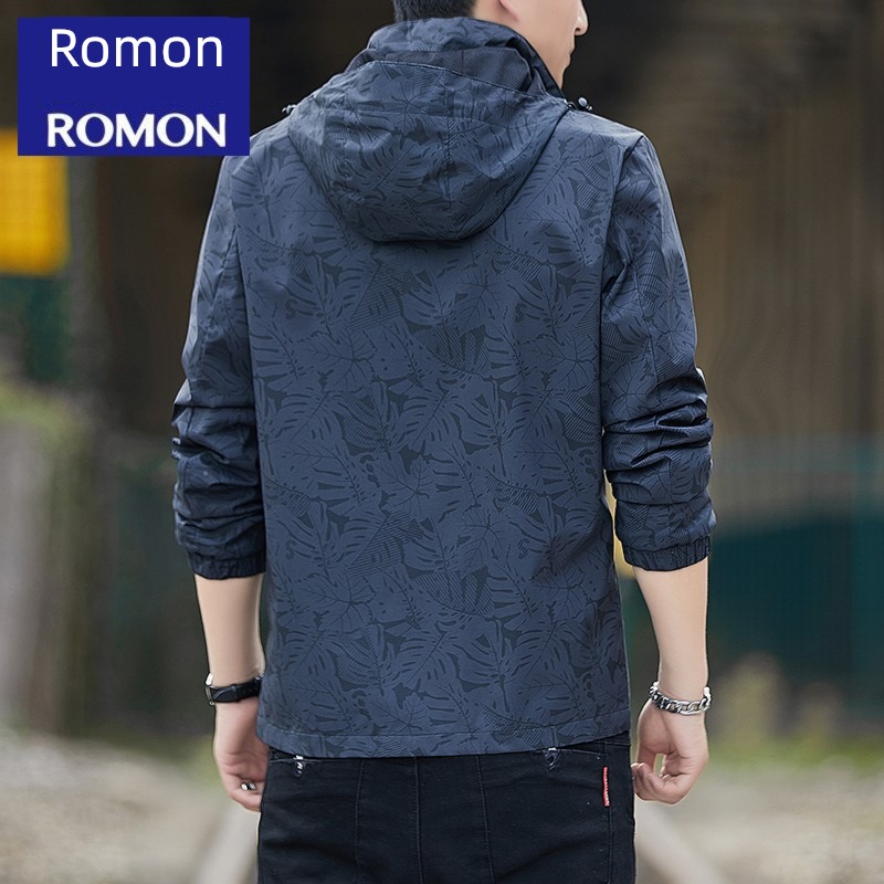 Romon Spring and Autumn leisure time loose coat Windbreak waterproof Jacket
