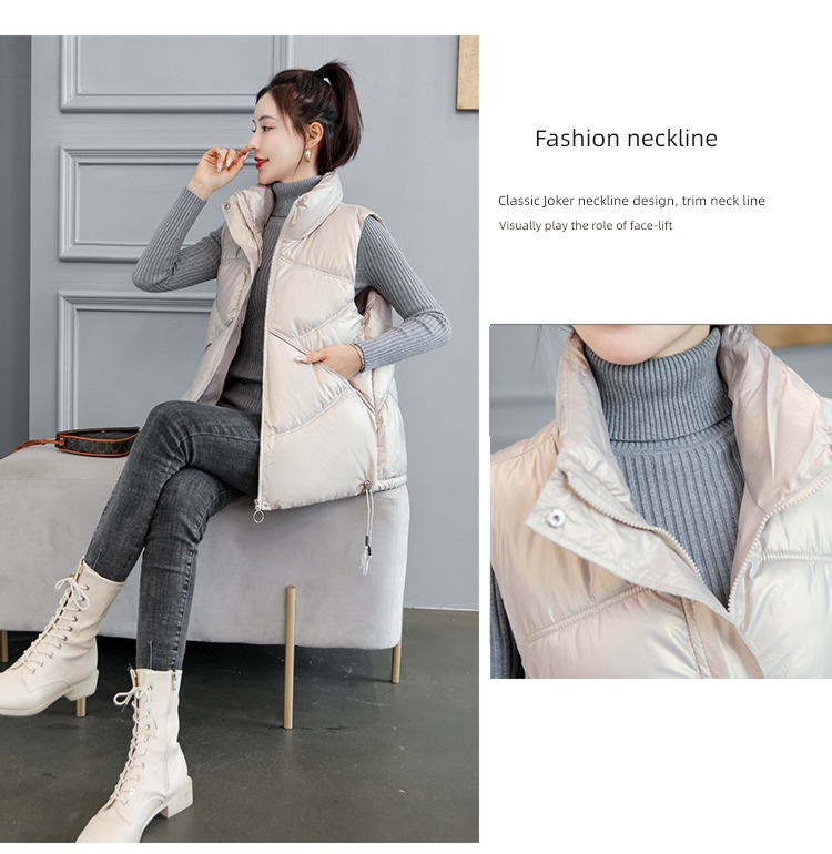 Autumn and winter easy ma'am Wear out waistcoat vest cotton-padded jacket