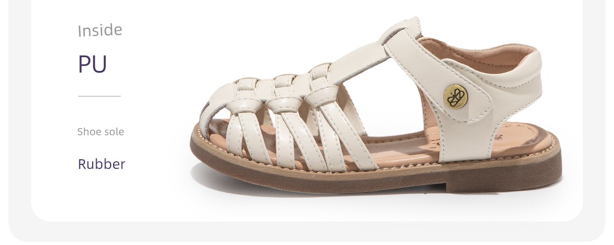 Girls' Princess Sandals 2026 New Summer Children's Sandals for Girls, Roman Style Shoes, Soft-Soled Closed-Toe Summer Models — 9