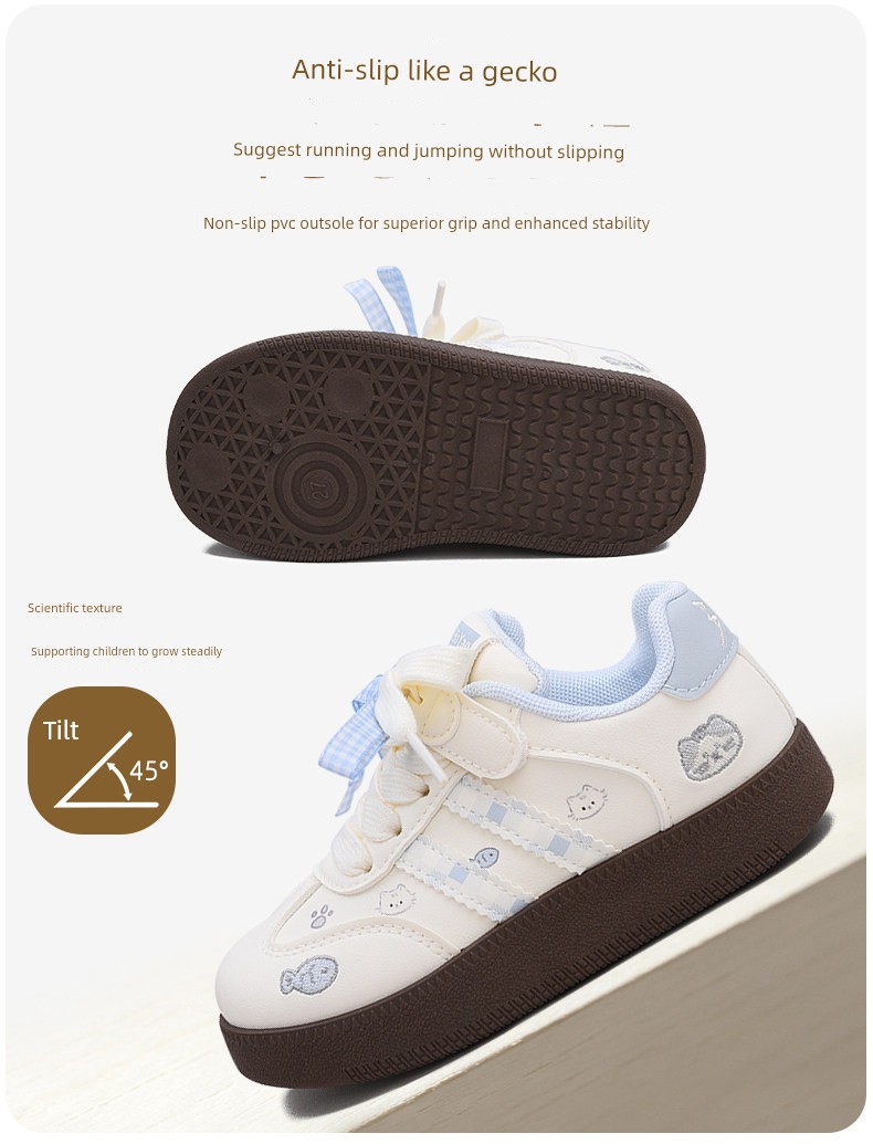 British Kidsren's Canvas Shoes for Girls 2026 New Soft-Soled Casual Versatile Sports Sneakers Autum Style Single Shoes for Girls — 6