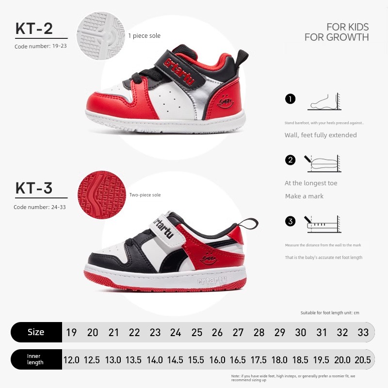 Fall Crtartu Boys and Girls Non Slip Baby Sneakers — 7