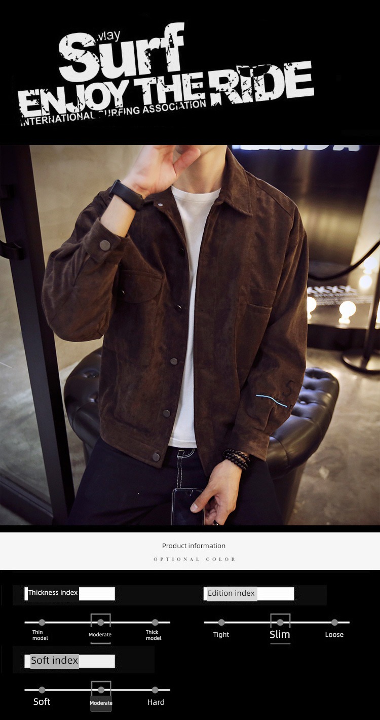 Chaopai Autumn and winter easy Plush work clothes Jacket loose coat