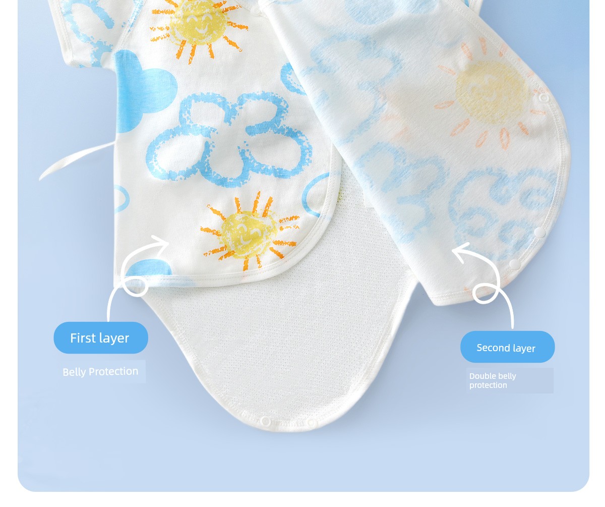 Baby Baby Thin Newborn Breathable Summer Clothing Onesie — 14