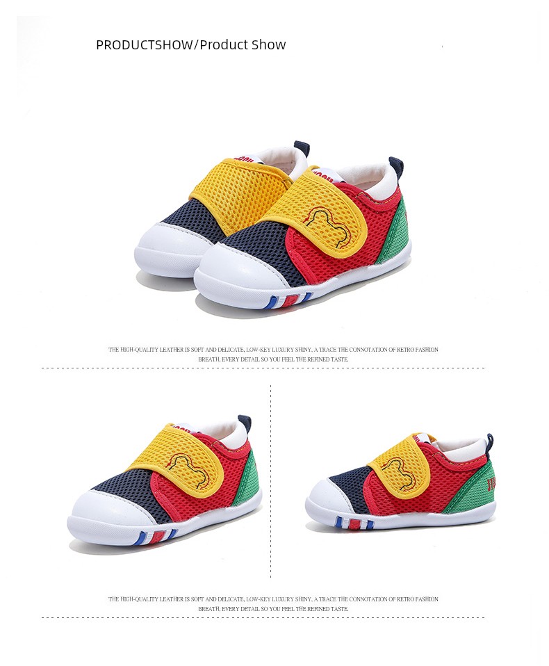 Kilopu 2026 Summer Hollow-Out Soft-Soled Baby Walking Shoes Breathable Mesh Non-Slip Anti-Fall Heel Baby Shoes for Boys and Girls — 24
