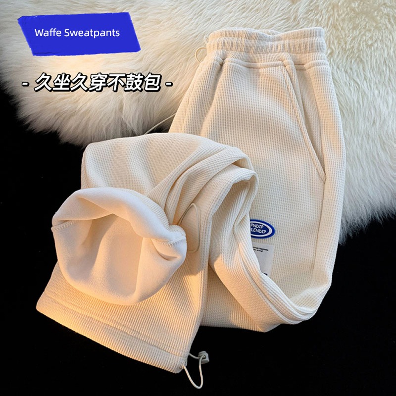Minority easy Tie one's feet thickening leisure time Wolfgang trousers