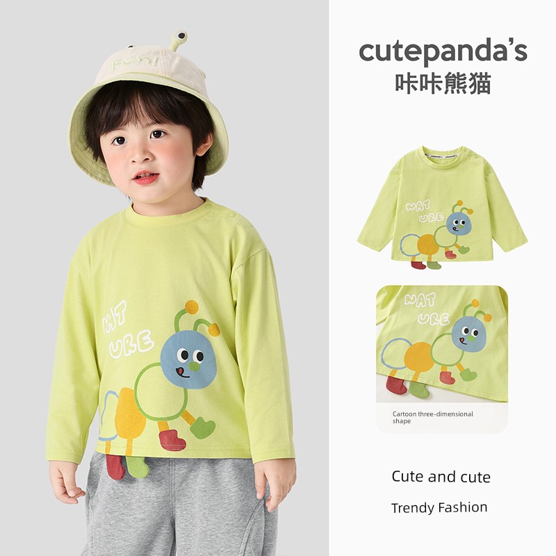 [Autumn T-Shirt Clearance] Boys' Long Sleeve Autumn Clothing, Girls' Baby Spring and Autumn Children's 2026 New Style Base Layer Top — 3