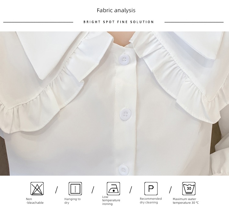 Early autumn jacket gules French summer wear Chiffon shirt