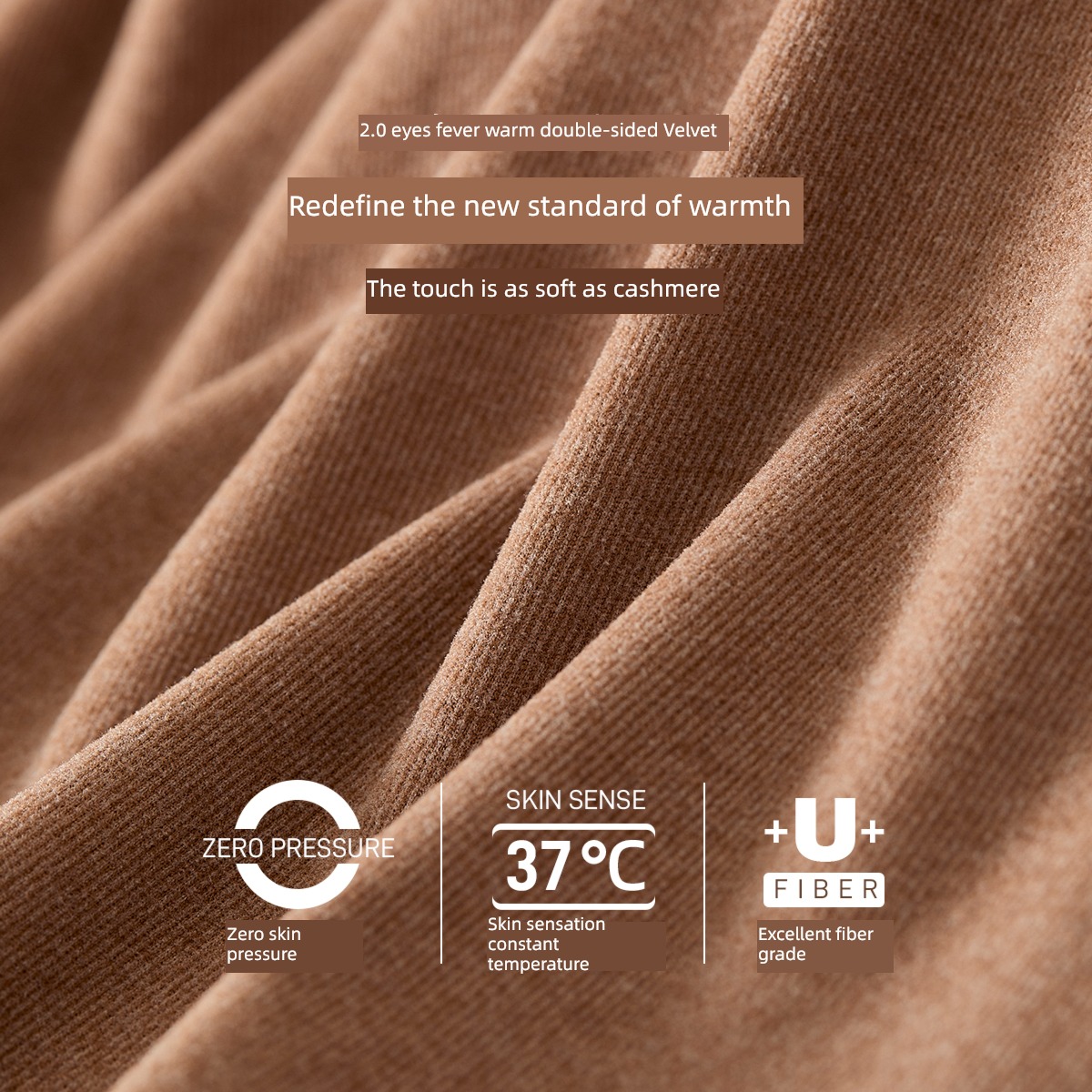 hansca Autumn and winter Long sleeve Plush keep warm Undershirt