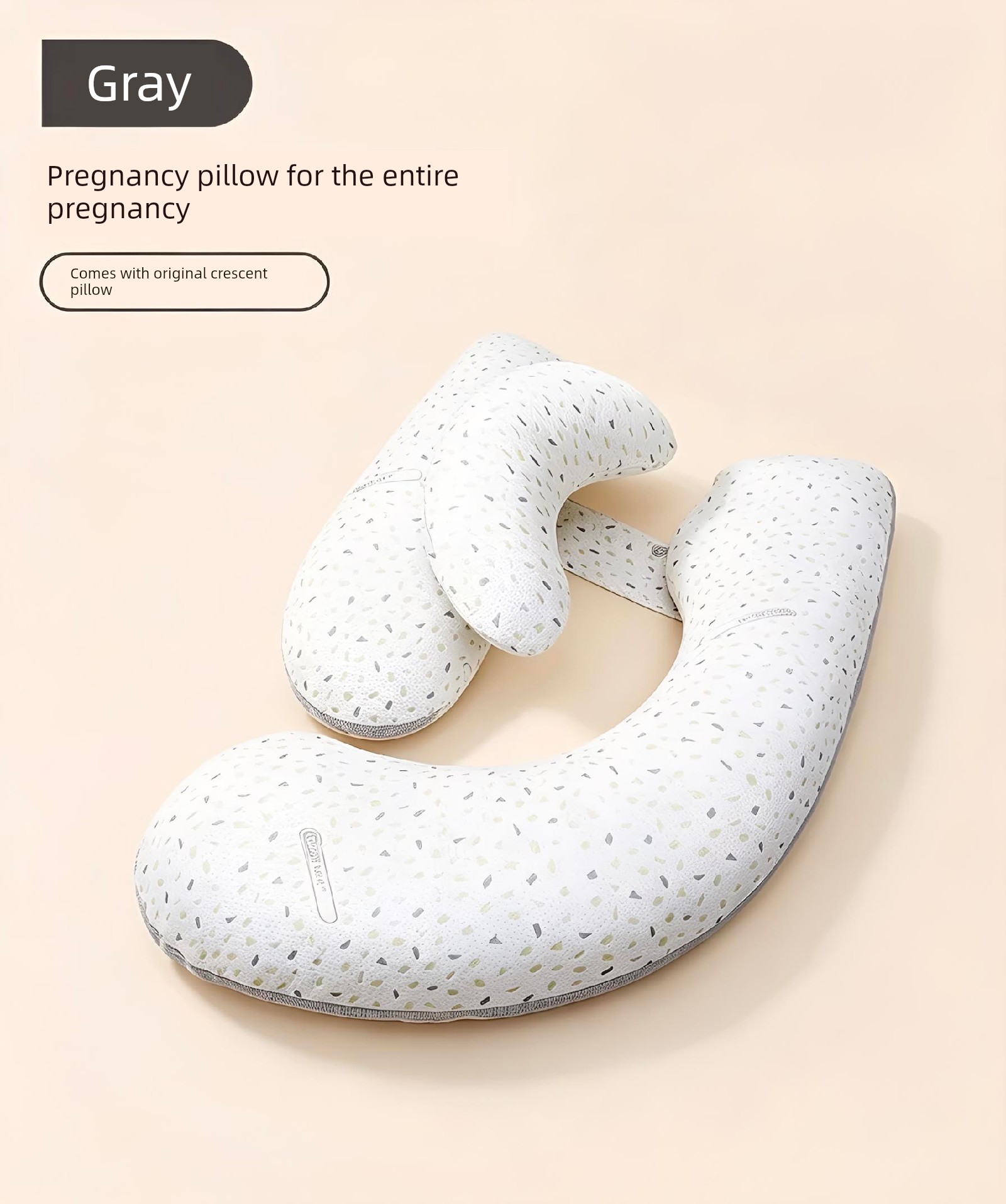 Invebaby Pregnancy Pillow for Waist Support, Side Sleeping, and Belly Support, Special Pillow for Sleeping during Pregnancy, Gift — 18