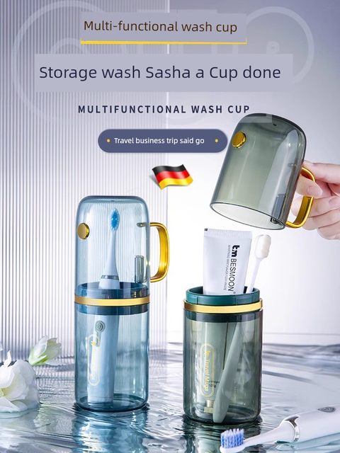 Dormitory mouthwash cup student toothbrush cup portable travel washing set high school tooth cup storage box tooth cup