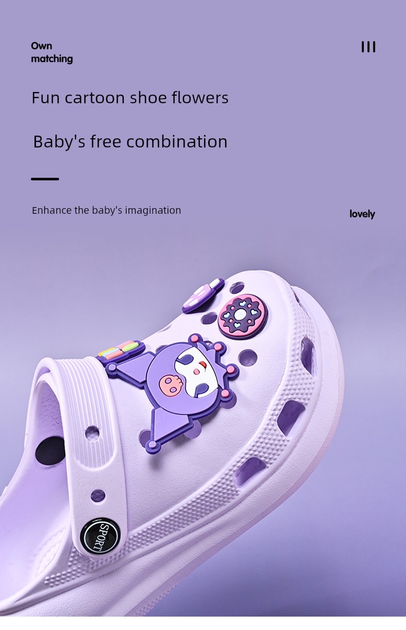 Girls' Croc Shoes Children's Slippers Summer New Style Girls' Indoor Princess Non-Slip Baby Soft Sole Kids' Sandals — 2