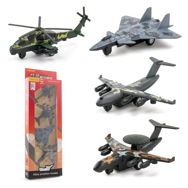 正版授权合金航模1:60飞机模型歼20运20空警仿真战斗机玩具车套装