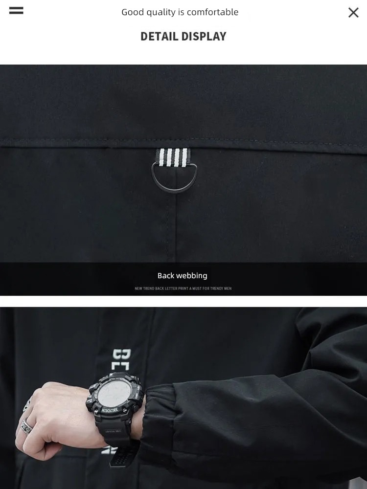 Spring and Autumn Lapel leisure time trend keep warm Windbreak loose coat