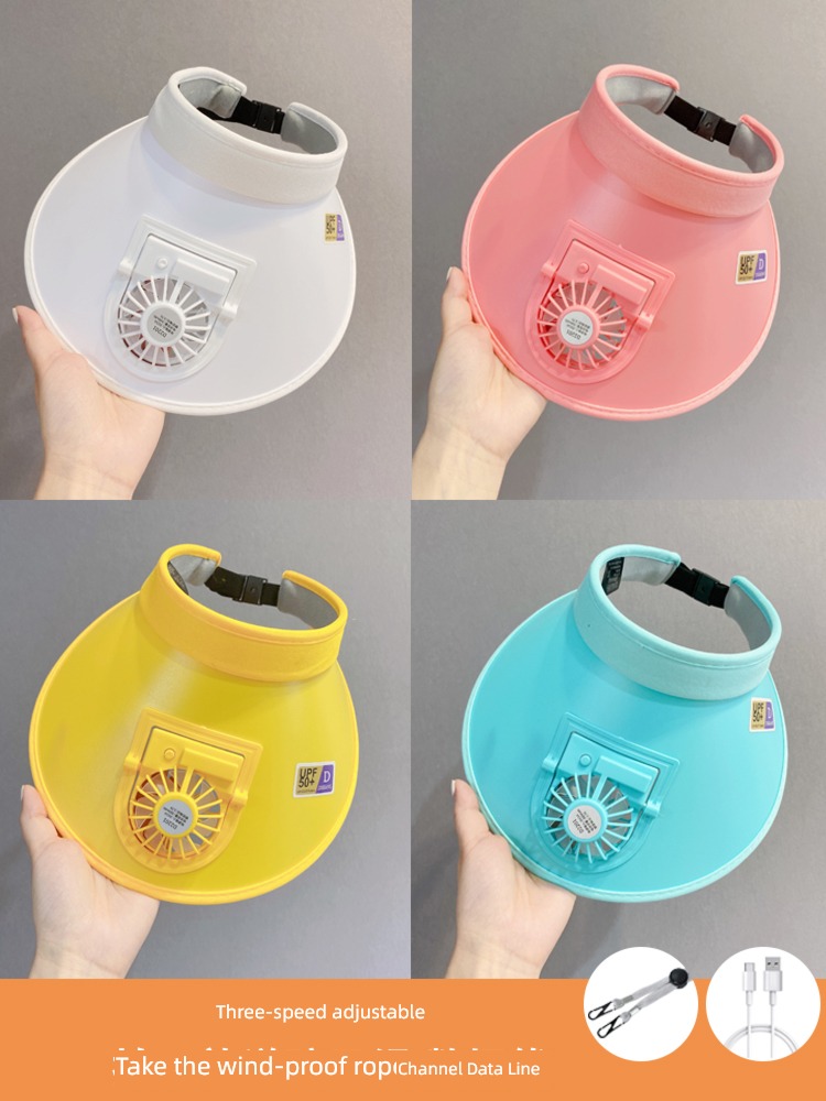Sun hat charge children outdoors summer Fan cap