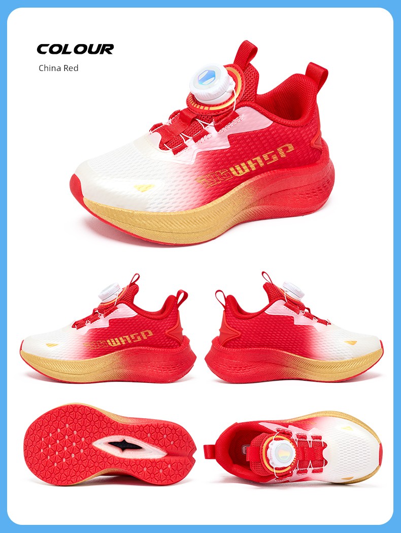 Lightweight Bumblebee Children's Shoes, Boys' Sports Shoes, Mesh Breathable Shock-Absorbing Non-Slip Youth Mesh Shoes, Kidsren's Running Shoes — 18