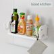 Bathroom storage rack bathroom washbasin cosmetic storage without punching wall hanging seasoning storage rack on kitchen wall