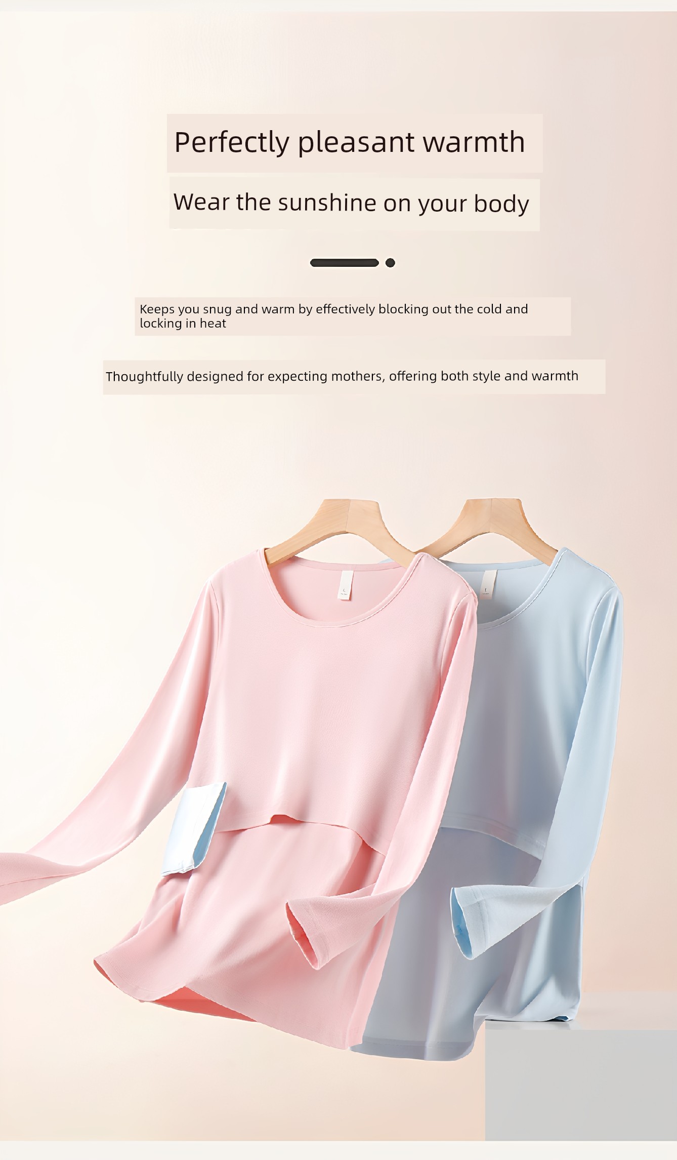 Breastfeeding Top Tops Pure Cotton Maternity Thermal Underwear Autumn and Winter Nursing Pajamas Confinement Clothing Bottoming Shirt with Chest Pad — 11