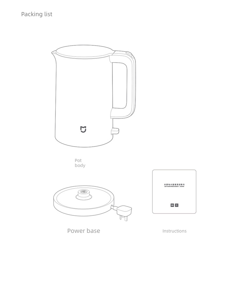 Xiaomi stainless steel Inner bladder constant temperature Electric kettle