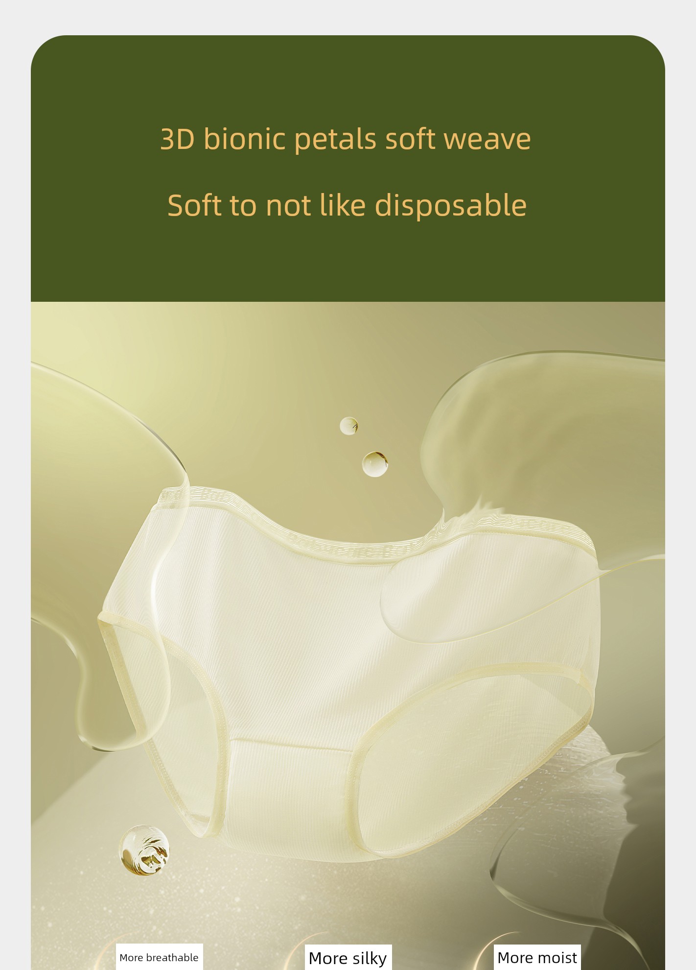 Babycare Jinshan Camellia Lightweight Disposable Underwear for Pregnant Women, Postpartum, Business Trips, Travel, Women's No-Wash — 46