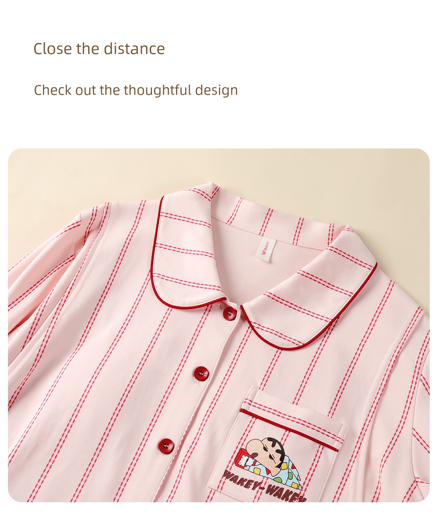 Yatemo & Crayon Shin-Chan Collaboration Cardigan Maternity Wear Autumn/Winter Nursing Pajamas for Pregnant and Postpartum Women Homewear — 32