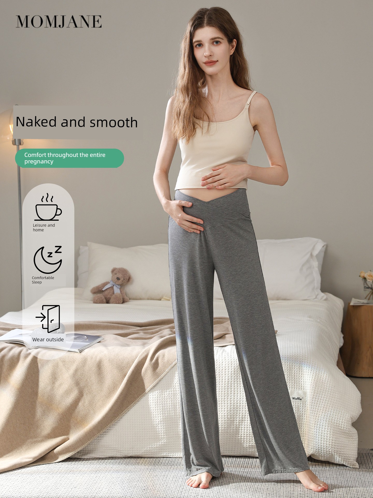 Momjane Belly Autumn Winter Spring Summer Maternity Pajamas — 2