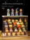 Blind box storage display rack with light dustproof doll display cabinet suitable for Pop Mart storage box figure display box