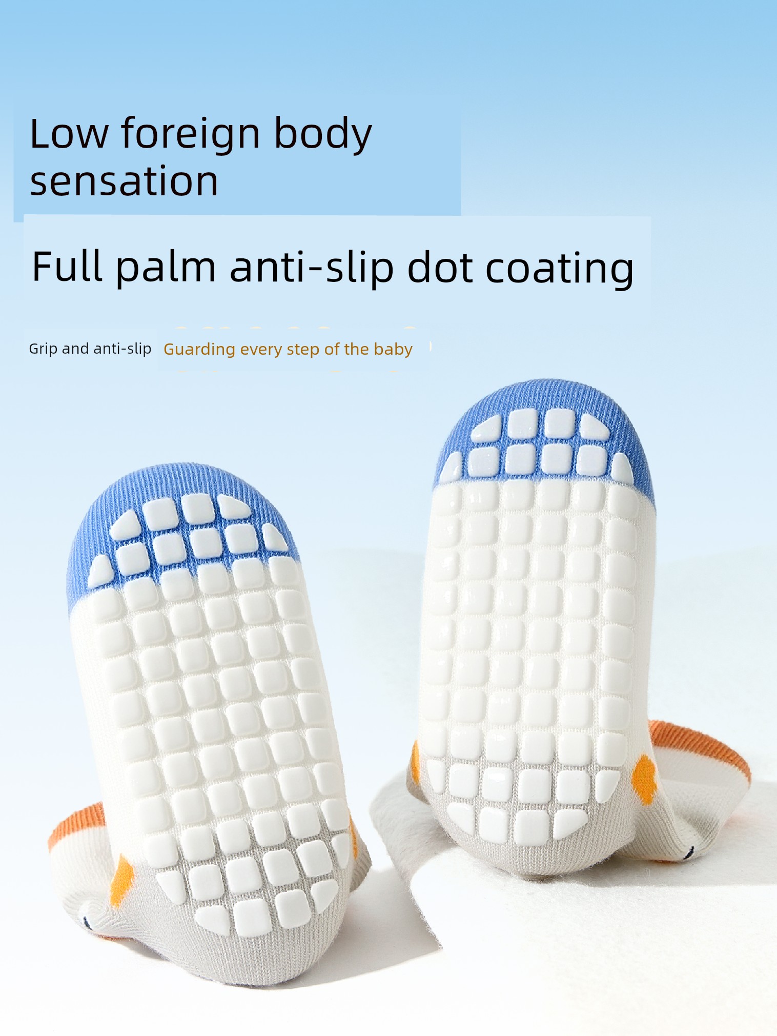 Baby Floor Socks Summer Thin Pure Cotton Class a Indoor Anti-Slip Socks for Boys Mid-Calf Infant Learning-To-Walk Socks — 3