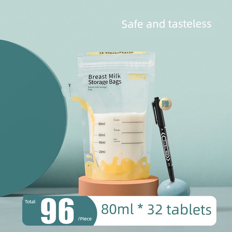 Creer Breastmilk Storage Bags Breast Milk Freshness Protection Package 80ml Small Capacity Disposable Frozen Refrigerated Storage Milk Bag 125ml — 6