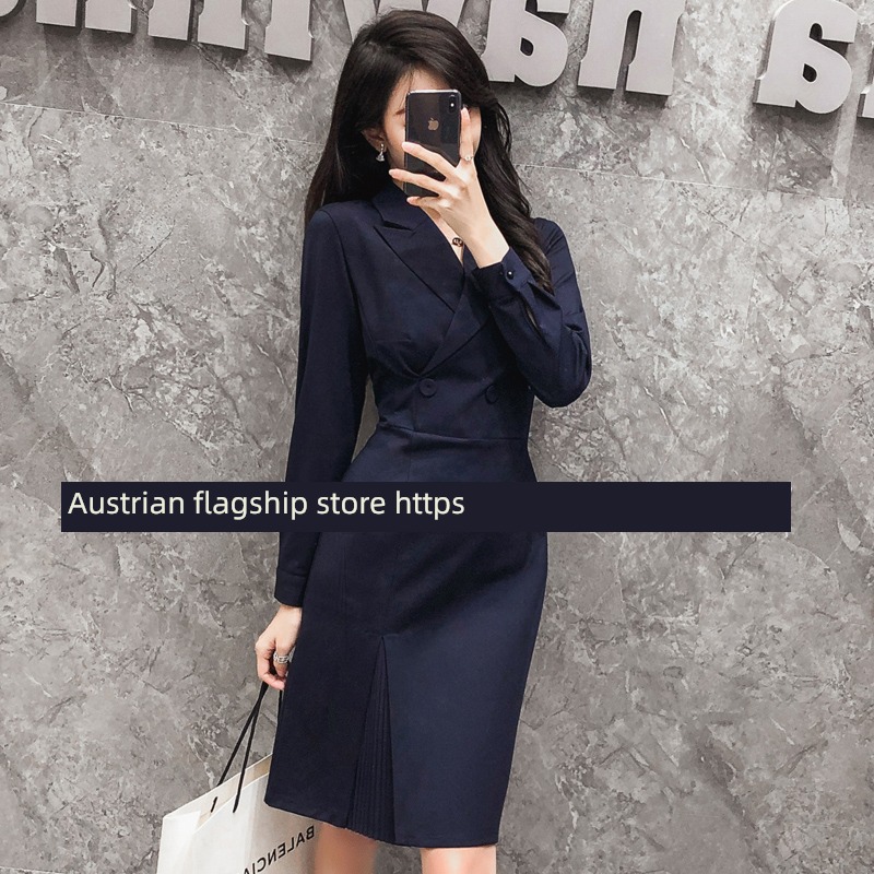 Port style Sense of design teacher ma'am coverall Dress