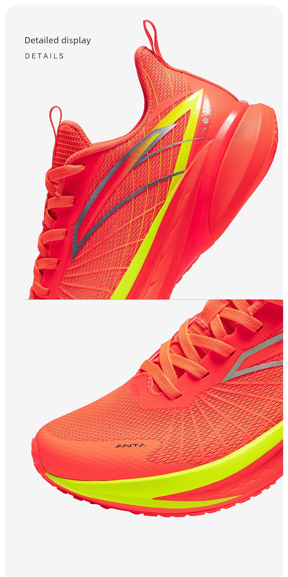Anta Children's Wave 4 Running Shoes 2026 Summer New Breathable Professional Physical Test Running Shoes for Boys and Girls Youth Shoes — 39