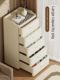Cosmetic storage cabinet drawer floor-standing storage rack cart multi-layer dressing table movable desktop dustproof finishing box