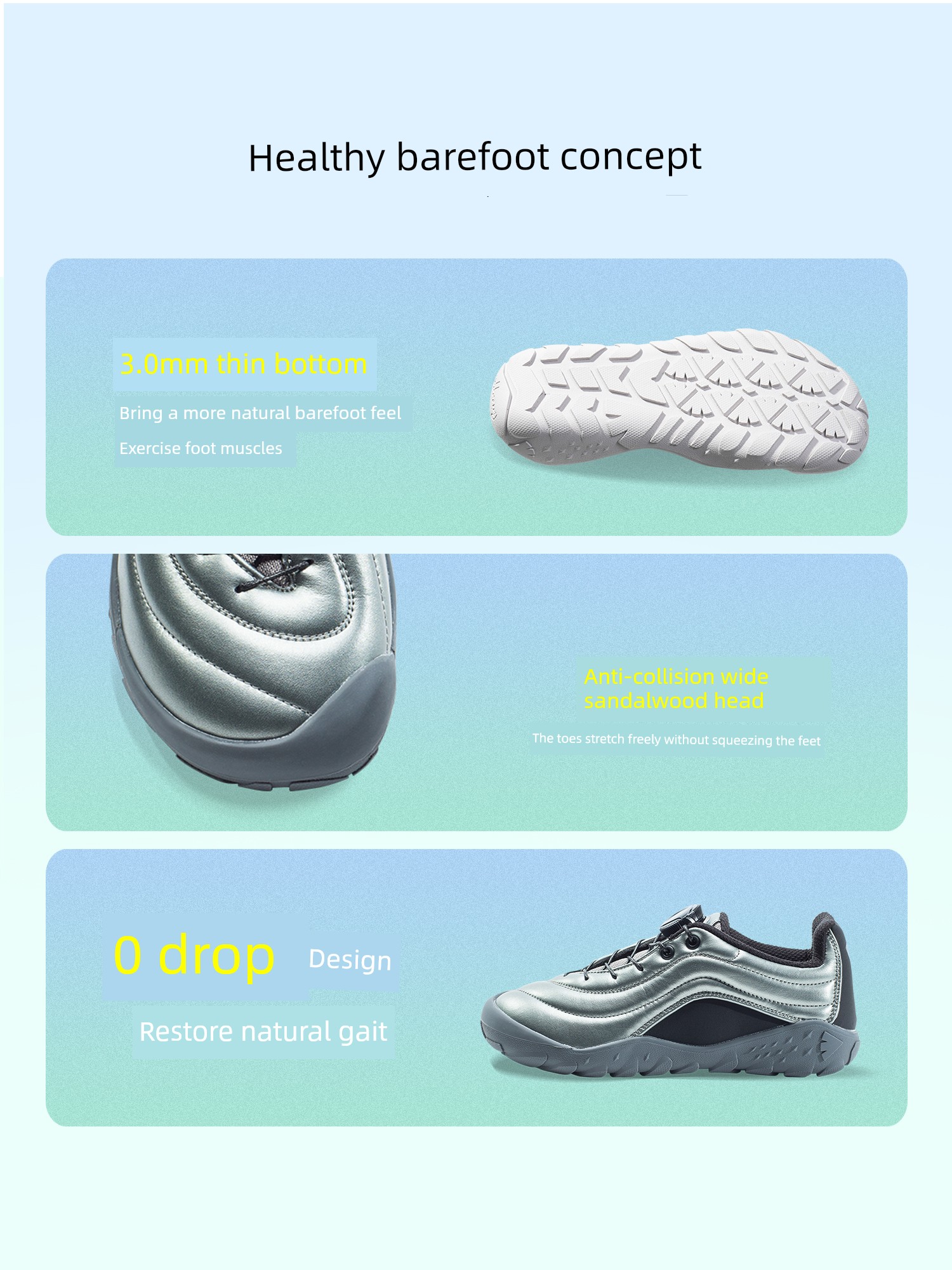 Pineapple Pineapple Autumn New Children's Sports Shoes for Boys and Girls Running Outdoor Hiking Shoes Barefoot Walking Shoes — 4