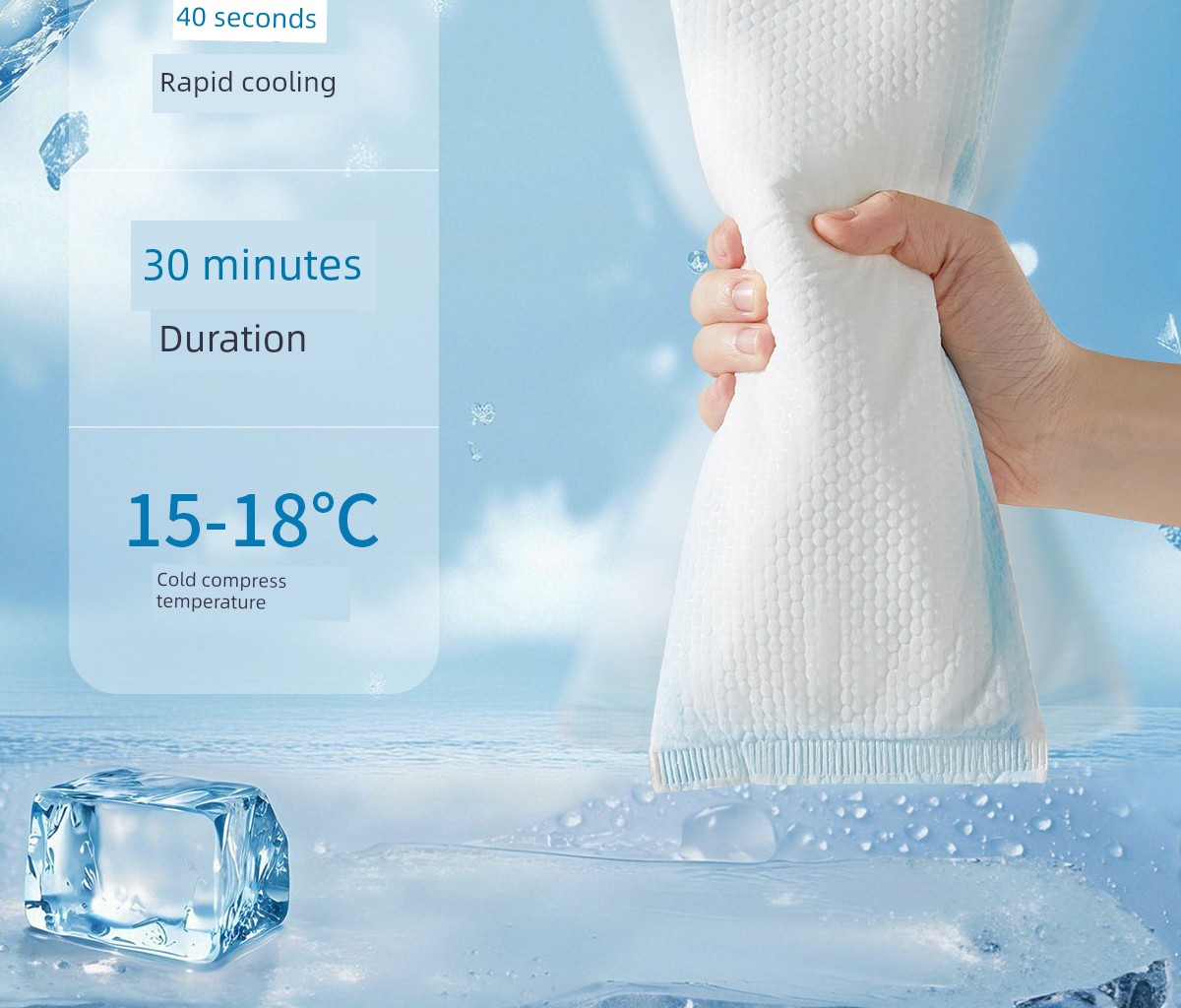 SCOORNEST Cold Compress Maternal Perineum Cold Compress Pad Postpartum Only Sanitary Napkin Pregnant Women Cesarean Delivery Ice Compress Ice Pad — 9