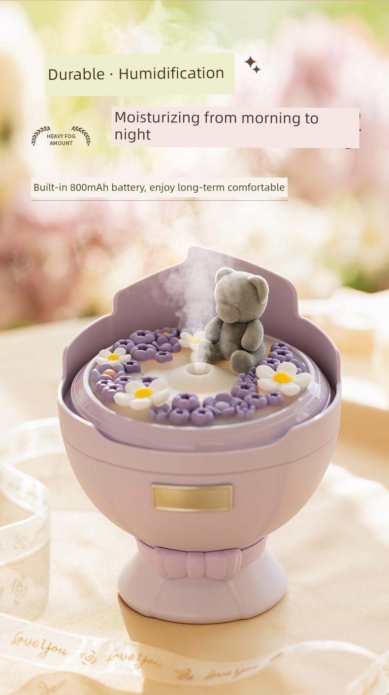 Bouquet Humidifier - In Use in a Bedroom