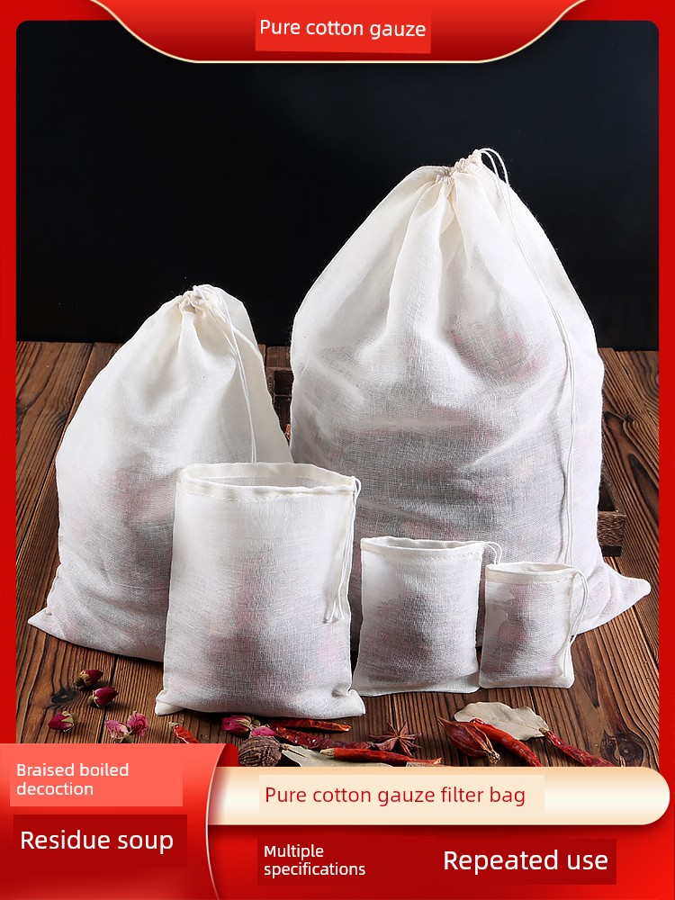 Pure Cotton Decoction Traditional Chinese Medicine Seasoning Stew Ingredients Bags Seasoning Bag Gauze Filter Bag Sparkling Wine Sachet Soup Bag Gauze Bag
