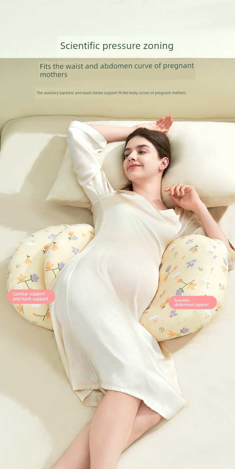 Pillow Mystery Maternity Pillow Waist Support Side Sleeping Pillow Abdominal Support Side Sleeping Pillow Uh-Shaped Pillow Backrest Pillow Special Pillow — 3
