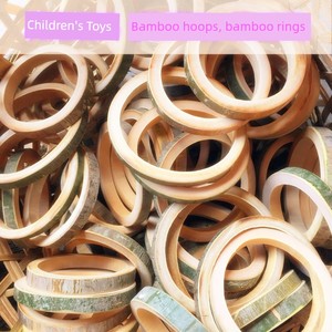 Kindergarten Toys Kids Bamboo Toys Bamboo Pipe Circle Rolling Circle Set Decoration Bamboo Circle Size
