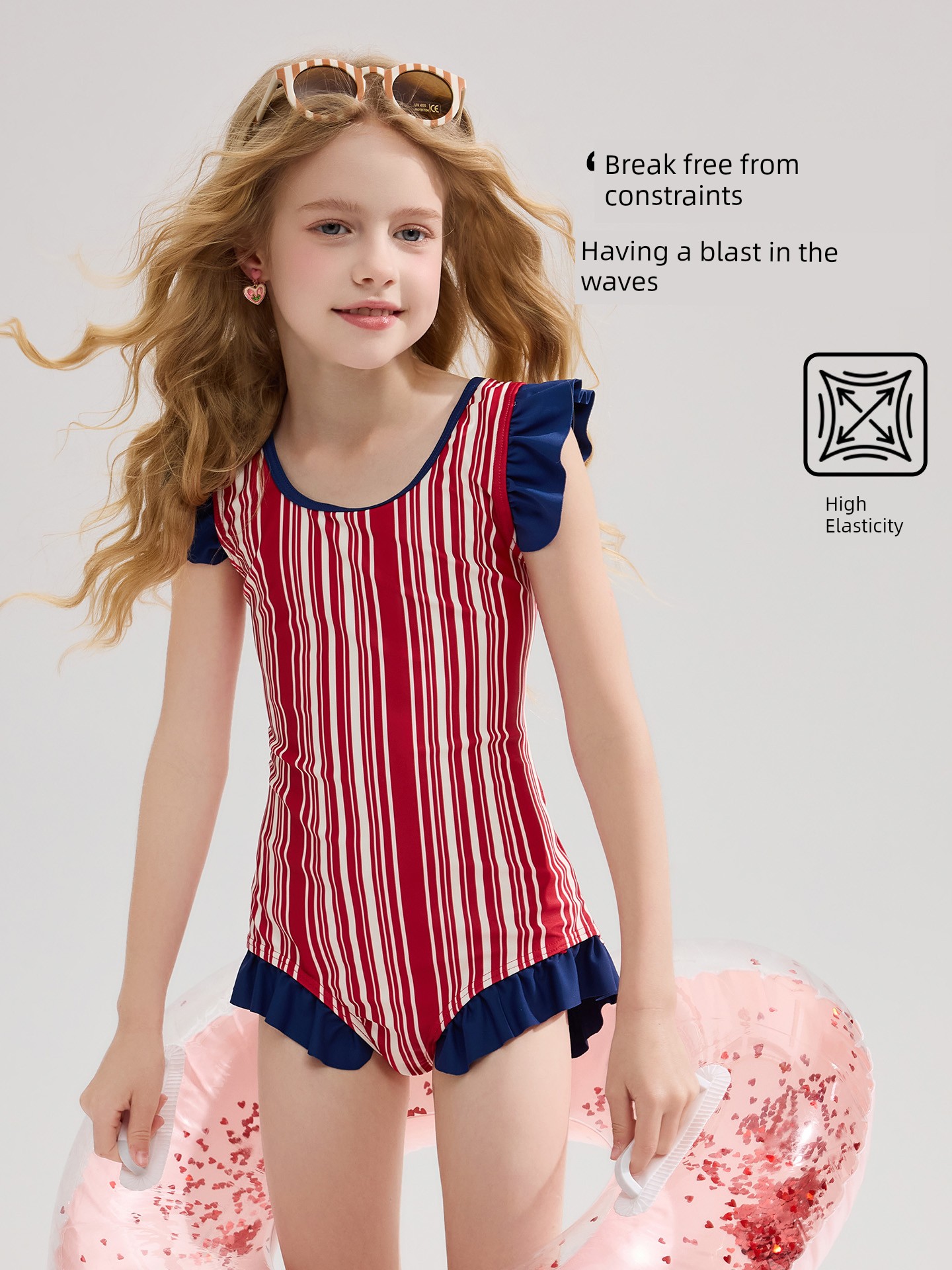 Ask Kidsren's One-Piece Swimsuit 2026 Summer New Style Little Girl's Quick-Drying Sun Protection Baby Swimsuit — 2